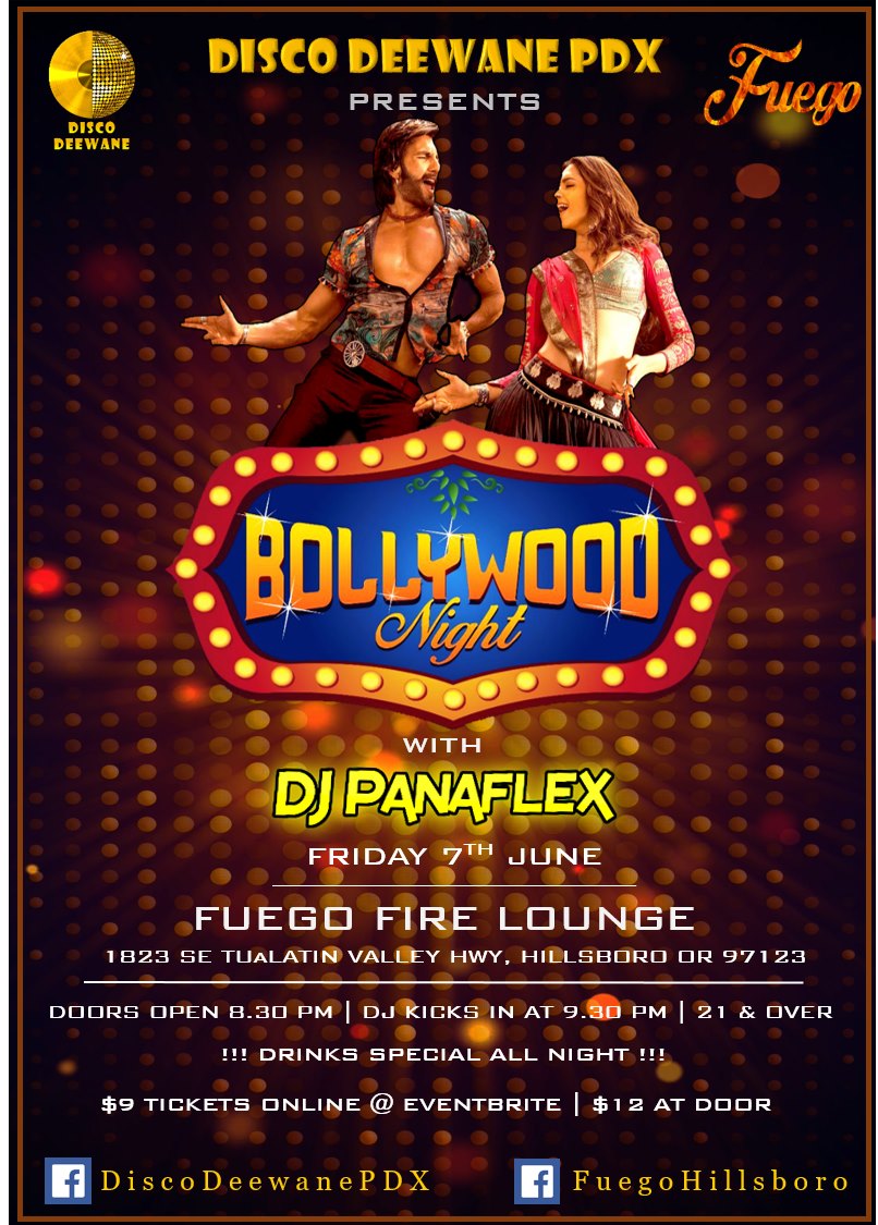 Bollywood Night by Disco Deewane PDX