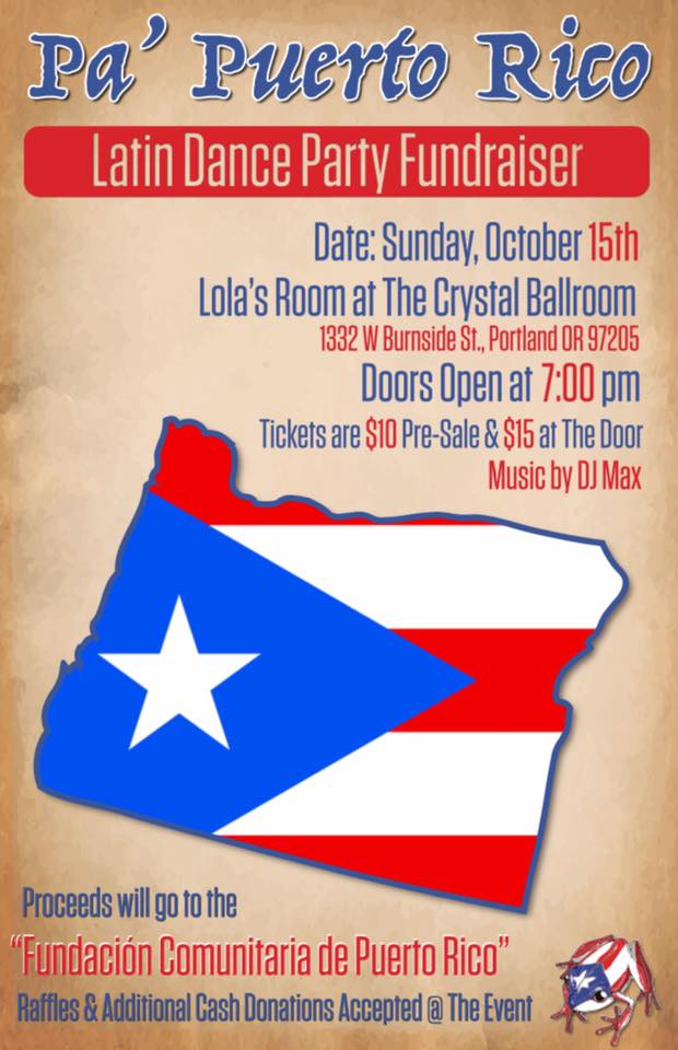 Pa Puerto Rico (Dance Party Fundraiser)