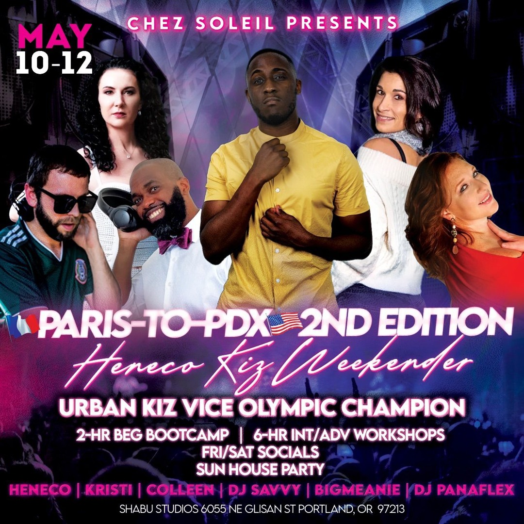 Paris-to-PDX 2nd Edition event flyer used as cover art for DJ Panaflex's Sundown Set at JJ's